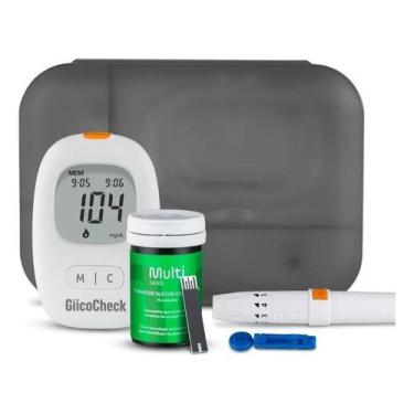 Imagem de Monitor De Glicemia Glicocheck Medidor Para Aferir Glicose Multi Saude