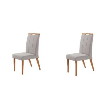 Imagem de Kit 2 Cadeiras Paris - Cinza Claro - Gran Decore