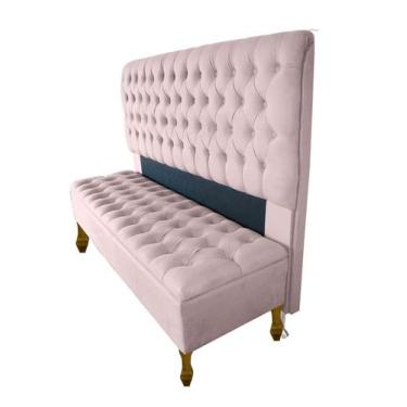 Imagem de Kit Cabeceira + Recamier Baú Iza Para Cama Box Casal Padrão 138 Cm - S