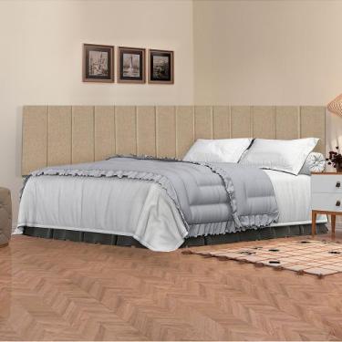 Imagem de Cabeceira casal para cama box - com proteção lateral suspensa 1,40 met