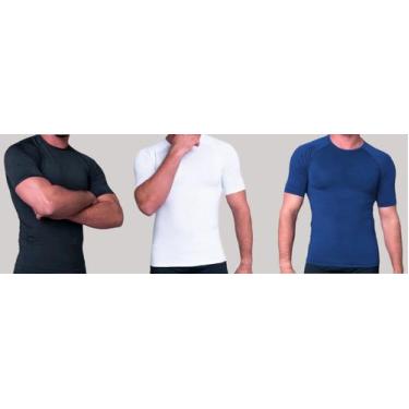 Imagem de Kit com (3x) Camisa Térmica Manga Curta Treino  ESPORTE - Dythelin Mod