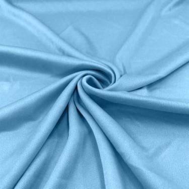 Imagem de Tecido Helanca Malha Gel Kit 3 Metros Azul Bebe - retalho e cia