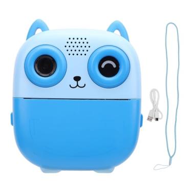 Imagem de Câmera de Impressão Instantânea, Câmera Digital 1080P 48MP, Câmera de Vídeo Com Tela de 2,4 Polegadas, Câmera HD Dupla Com Impressão Térmica Com Música, Jogo, 1300mAh. (BLUE)
