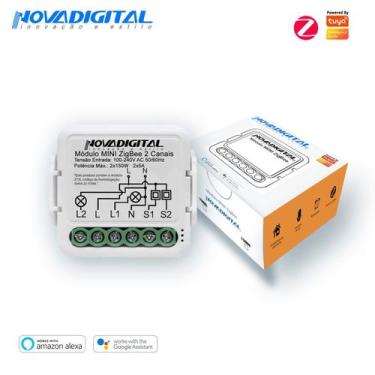 Imagem de Mini Zigbee 3 Canais Interruptor Inteligente - Novadigital