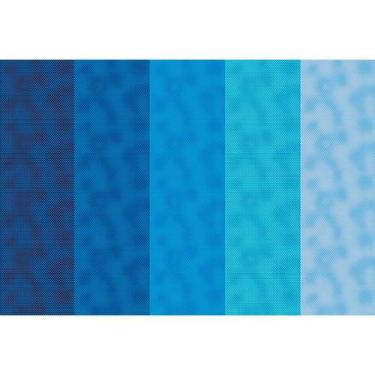 Imagem de Tecido Estampado Para Patchwork - Basics For All - Faixas De Poa Azul 