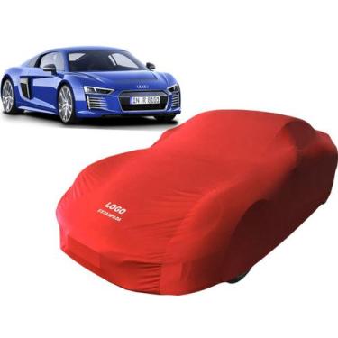 Imagem de Capa Para Proteger Pintura Carro Audi R8 Coupé Tecido Macio - Mz, Verm