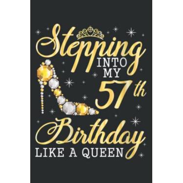 Imagem de Stepping Into My 57Th Birthday Like a Happy 57 Years Meme Family: Lined Journal Notebook with Memo Diary Subject Planner, 6x9 inches, 120 Pages