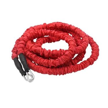 Imagem de OYINDIZ Corda de treinamento explosivo de resistência, cabo de velocidade de aceleração de força melhora a potência, agilidade, equipamento de atletismo de força banda multidirecional 80IBS