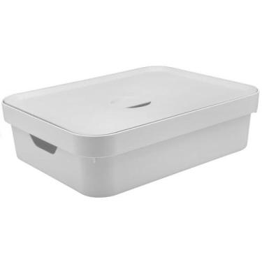 Imagem de Caixa Ou Tamanho Grande 16 Litros Cube 13x35x45cm - Preto, Branco, G