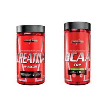 Imagem de Combo Creatina 120 Caps + Bcaa 120 Caps Integralmedica Kit Sabor Sem S