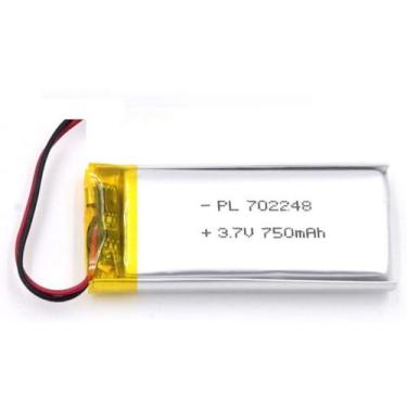 Imagem de 1 Unidade 702248 3,7v 750mah 7mm X 22mm X 48mm 2 Fios - - bgb