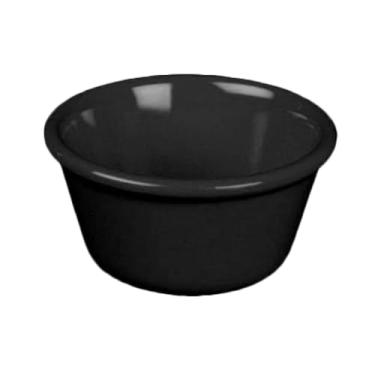 Imagem de FSE ML535BL1 Ramekin, capacidade de 3,5 g, 6,5 cm de diâmetro, redondo, liso, resistente à quebra, pode ser lavado na lava-louças, livre de BPA, melamina, preto, NSF, pacote com 12