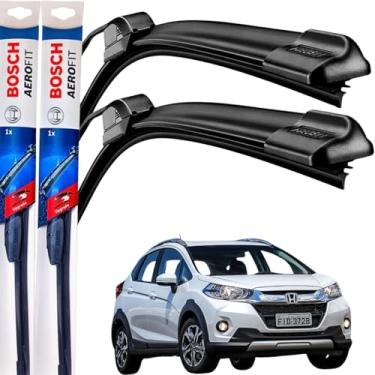 Imagem de Par Palheta Limpador Parabrisa Dianteiro Silicone Bosch Paleta WR-V 2017 á→2020