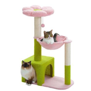 Imagem de Rede para Gatos MUTTROS com Estrutura de Metal - Suporte Flower