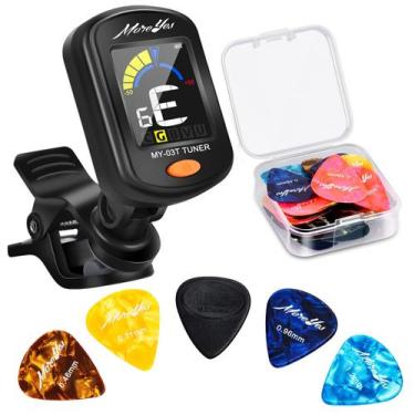 Imagem de Afinador de Guitarra MOREYES Recarregável com 28 Palhetas