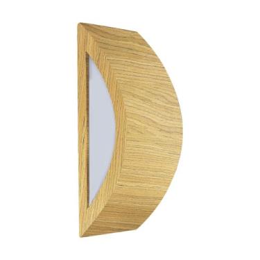 Imagem de Arandela Parede Meia Lua Madeira E27 - Adrilustres, Freijó