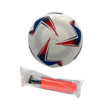 Imagem de Bola de futebol tamanho 5 Equipamento de treinamento de futebol futebol de couro para bola de couro para presentes ao ar livre adultos adultos homens, Branco