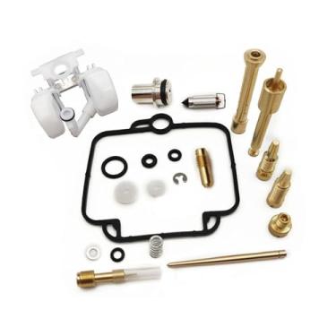 Imagem de Kit de reparo de carburador junta de parafuso de ar assento de agulha flutuante com flutuador de carburador para Suzuki GS500E 1989-2000 GS 500 GS500 E (1 peça)