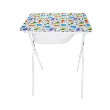 Imagem de Banheira Infantil com Suporte Dobrável  Trocador Esclusiva 20 Litros  