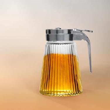 Imagem de Meleira Vidro Porta Mel com Dosador Alça 250ml Transparente Luxo Lyor