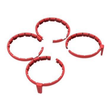 Imagem de Almencla 4 peças RC Drone Propeller Guarda de guarda de colapso Os anéis de tampa impedem o impacto de liberação rápida Evite arranhões para substituição de, Vermelho