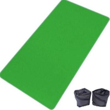 Imagem de Kit  PAR Caneleira 2kg + Colchonete 90x40cm VERDE - flexmouve