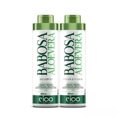 Imagem de Kit Shampoo 800ML + Condicionador 800ML Eico Spécialité Amo Babosa