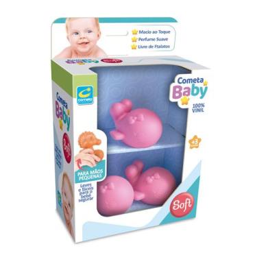 Imagem de Brinquedo Baby Soft Baleia +3 Meses Cometa Brinquedos