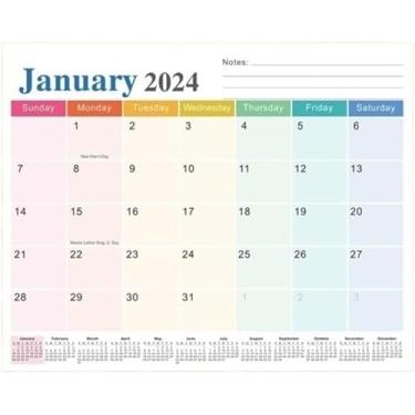 Imagem de 2024-2025 Calendário De Parede Magnético Geladeira Adesivo Calendário Casa Grande Calendário Mensal Planner Notas E Tabela De Check-in, Rainbow style, One Size