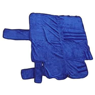 Imagem de Casaco de Secagem de Cachorro Super Macio, Hrobe Estimação Absorvente Rápido, Toalha Fibra Fácil, Versátil para Gatos e Cães 完 (M)