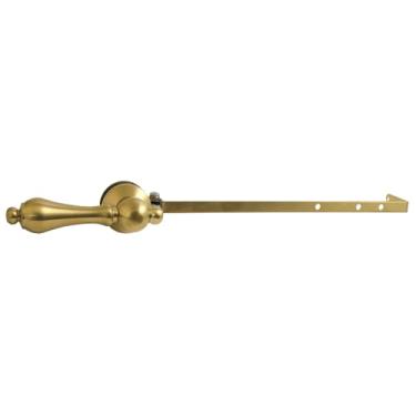 Imagem de Kingston Brass KTALD37 Bel-Air Alavanca de tanque de vaso sanitário universal para montagem frontal ou lateral, latão escovado