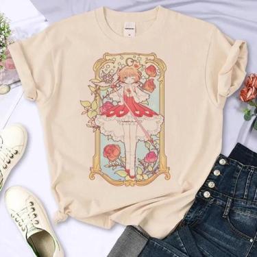 Imagem de Camisas Femininas Cardcaptor Sakura - Roupas de Anime, BR-G4, M699, 1,