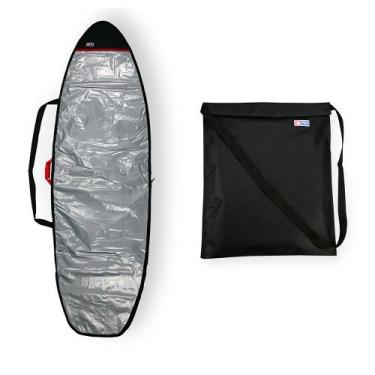 Imagem de Capa Prancha Surf Fish Refletiva 6'4 A 6'7 com Wetsuit Bag - Maori Ext