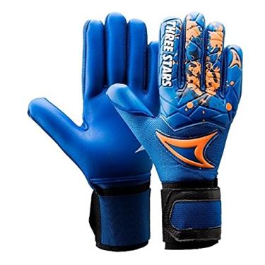 Imagem de LUVA DE GOLEIRO THREE STARS PROFISSIONAL KICK (AZUL, M)