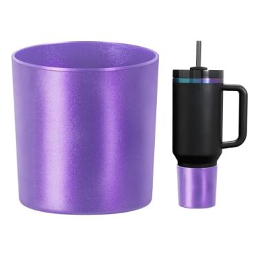 Imagem de WUQID Bota de silicone Chameleon Higher, compatível com Stanley Quencher H2.0 1,134 g 850,5 g 567 g e IceFlow Flip 850,5 g 567 g, reduz amassados garrafa de água capa antiderrapante