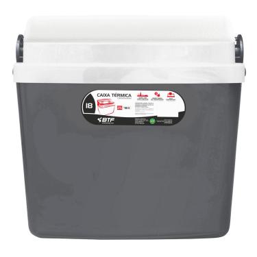 Imagem de Caixa Térmica 18L Cinza Botafogo