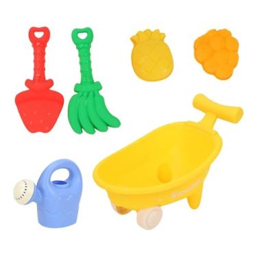 Imagem de Generic Brinquedos de areia de praia para crianças Kit de construção de castelos de areia Ferramenta de escavação de de verão para parque, praia, atividades, Amarelo