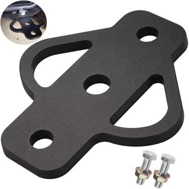 Imagem de Adaptador de engate de reboque de 3 vias, suporte de engate de aço com parafuso para cortador de grama ATV, carrinho de golfe, carrinho de jardim, trator, suporte plano de reboque com bola de reboque