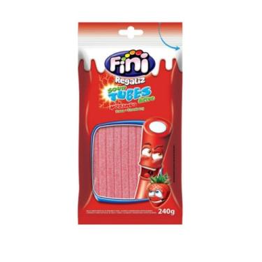 Imagem de Bala Fini Tubes Azedinhos Morango 240g
