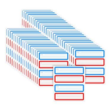 Imagem de Xgdsnly 50 folhas de etiquetas de endereço para remessa, etiquetas de correspondência manuscritas em branco para de, adesivos para escritório, casa,