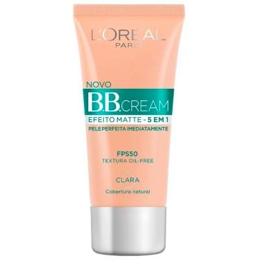 Imagem de Bb Cream L`oreal Matte 5 Em 1 Clara FPS50 30ml