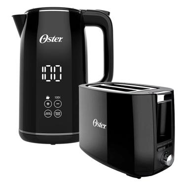 Imagem de Kit Chaleira Digital 1,7L e Torradeira Black Oster