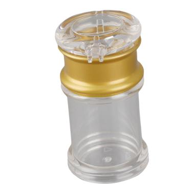 Imagem de KIMISS Garrafa de óleo Transparente e de Ouro de Acrílico - Mini Pot de Tempero Líquido para Molho de Soja e Vinagre - Cozinha Essencial para Uso Em Casa, Bar e Restaurante (Tamanho pequeno (21x17cm