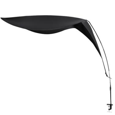 Imagem de Abajur ajustável para mesa de escritório – bloqueia a luz e distrações visuais, persiana portátil extragrande de 178 cm para compartimentos de escritório e mesas