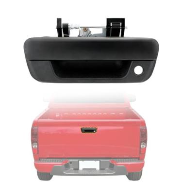 Imagem de Maçaneta de porta traseira de metal, compatível com Chevy Colorado e GMC Canyon 2004-2012, 06-08 Isuzu i-280, i-290, i-350, i-370, Trava de trava de porta traseira externa com fechadura, OEM # 80584
