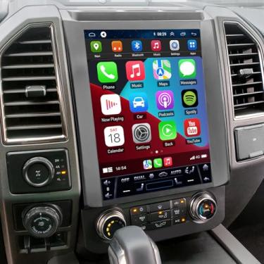 Imagem de Para Ford F150 2015 2016 2017 2018 2019 2020, Tesla Style Radio Android 13 30.7 cm Upgrade Wireless Carplay e controles de volante automáticos Android WiFi Bluetooth