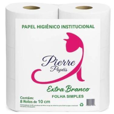 Imagem de Papel Higiênico Rolão Branco Com 8 Rolos 300 Metros - Pierre