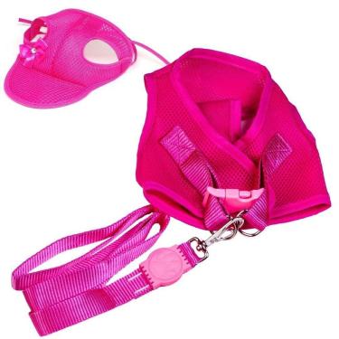 Imagem de Kit Colete Aerado E Boné Aerado Rosa Gg - Pet