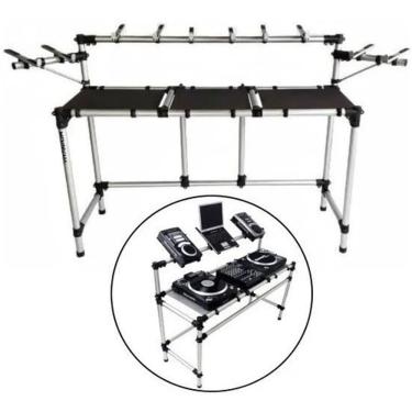 Imagem de Rack Titanium Rdj Mk2 Custom P/ 2 Pickups, Mixer e Caixas de Som Monitores de Referencia