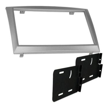 Imagem de Moldura Painel 2DIN Multimidia MP5 Megane E Gran Tour - Prata 